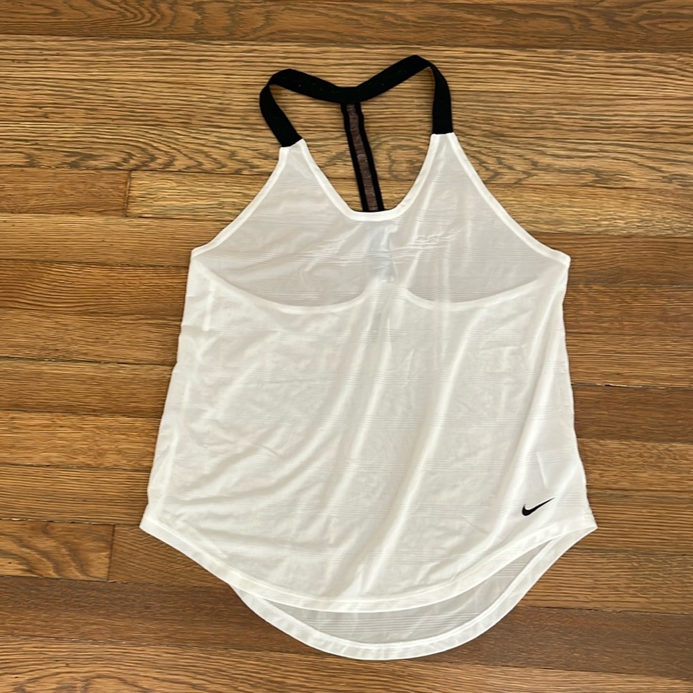 Sheer White Nike Dry Fit Tank